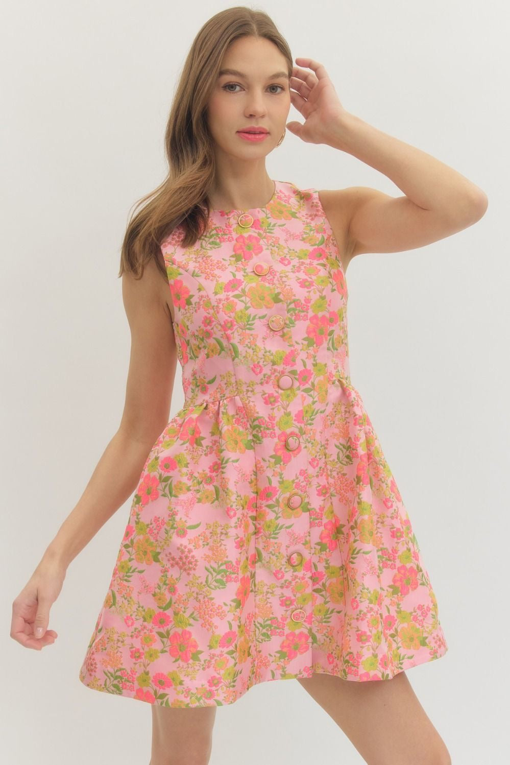 Entro Floral Mini Dress