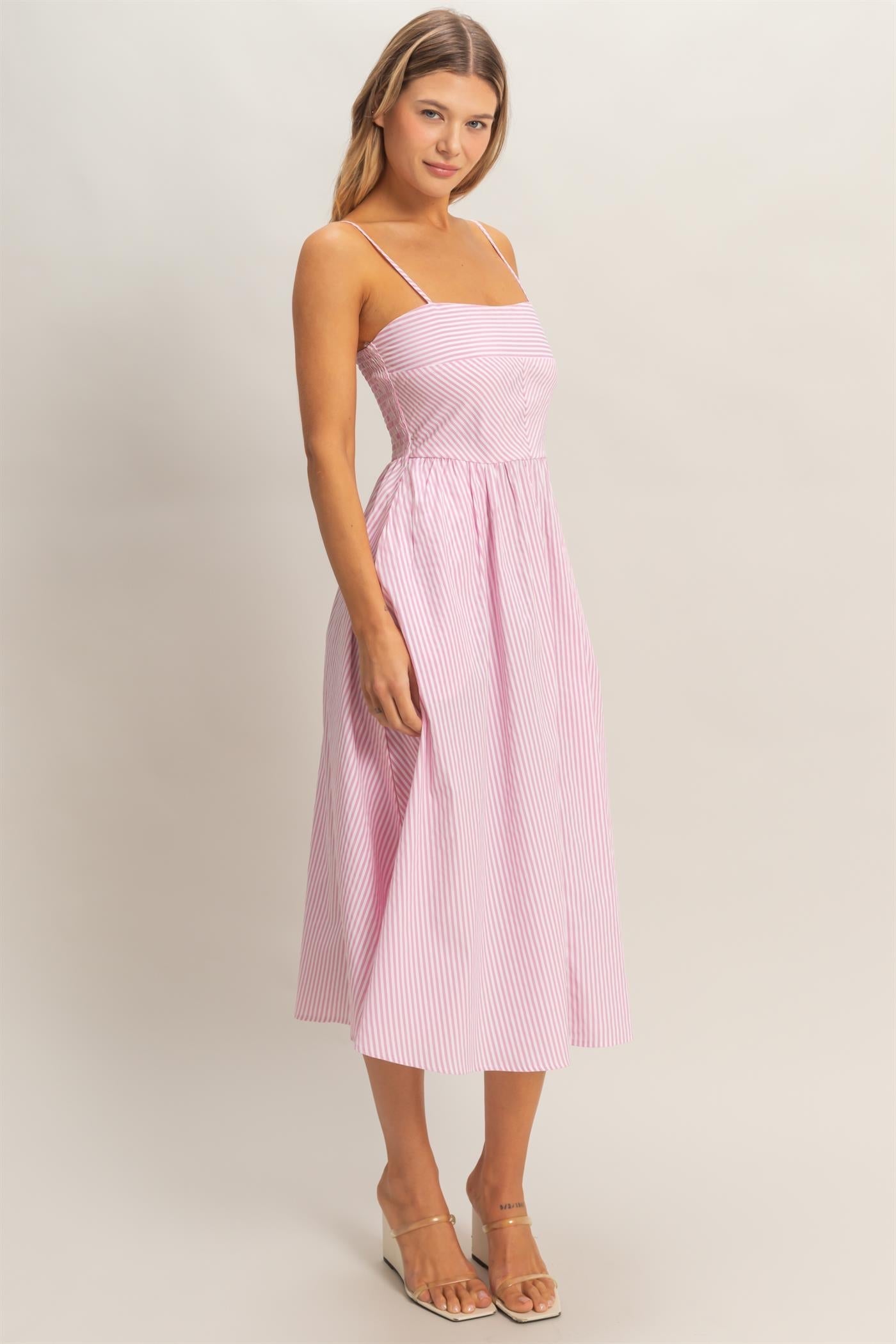HYFVE Pink Striped Dress