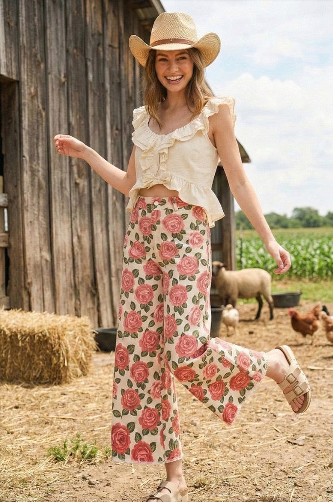 Luv Luv Rose Denim Pants