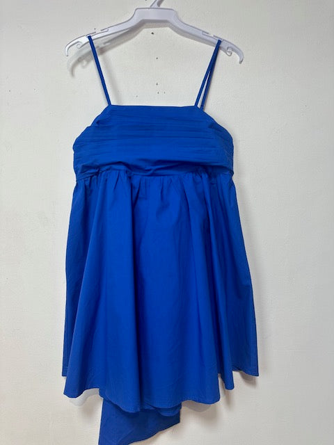 Meet me in Santorini Blue Tie Dress