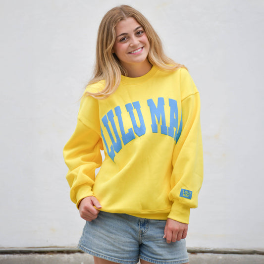 Girlie Girl Yellow/Blue Lulu Mac Sweatshirt