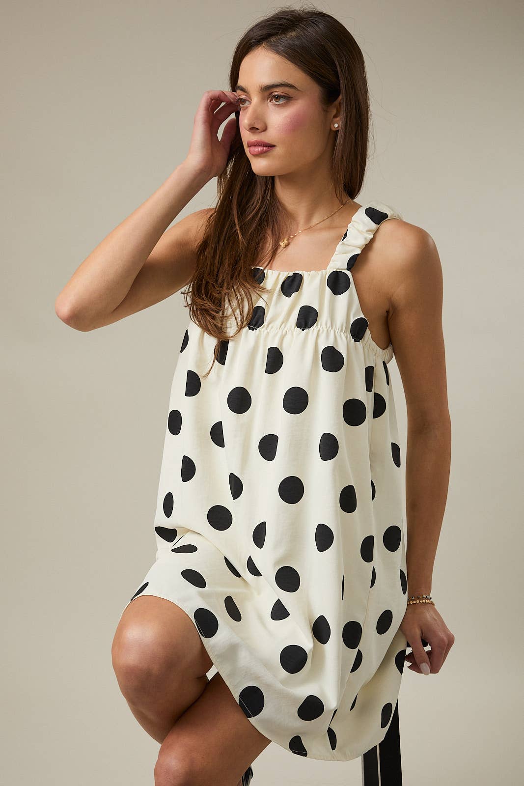 Sunday Edition Polka Dot Mini Dress