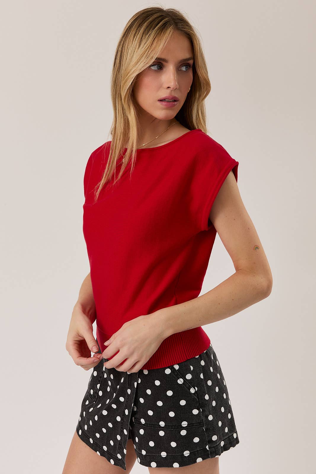 Sunday Edition Boat Neck Knit Top