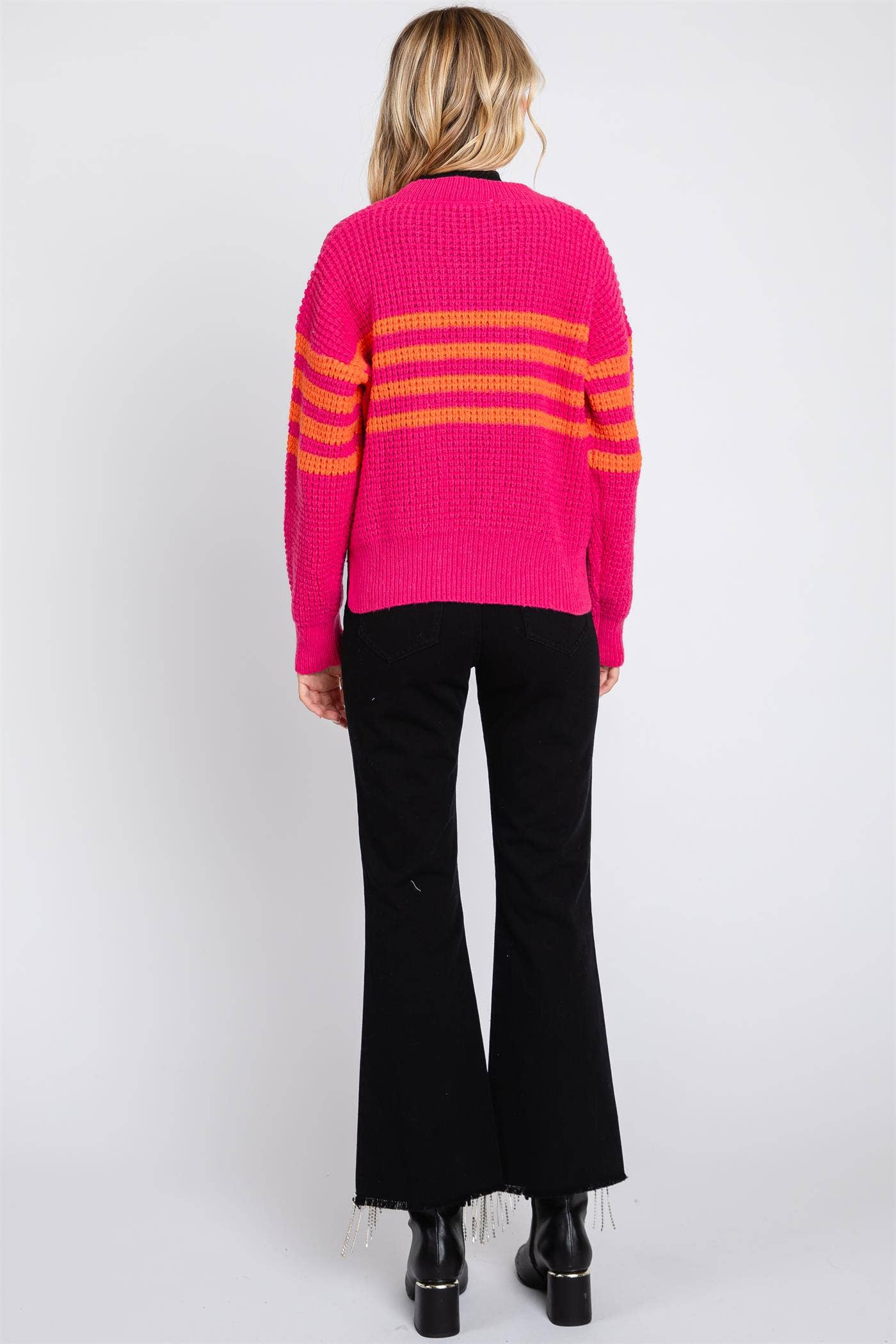 Waffle Knit Cardigan: SW1899