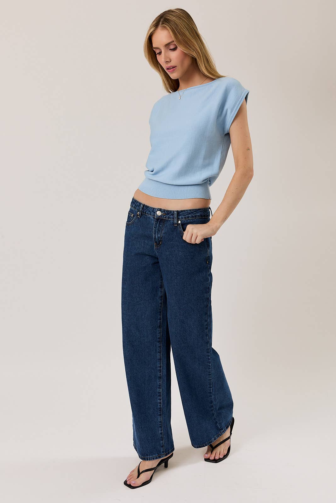 Sunday Edition Boat Neck Knit Top