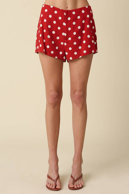 Maribel Polka Dot Mini Shorts