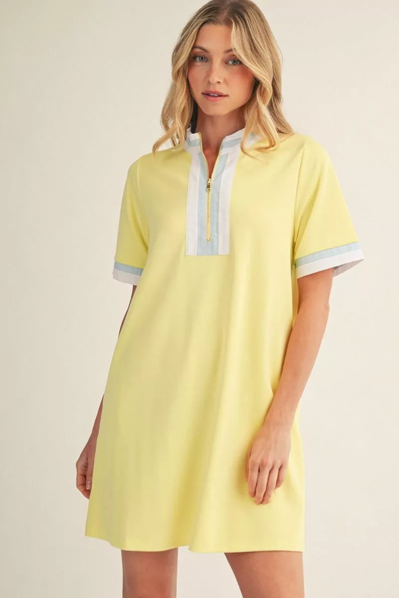 Jodifl Yellow Zip Dress
