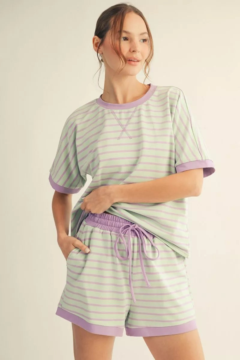 Jodifl Mint/Lavender Short Set
