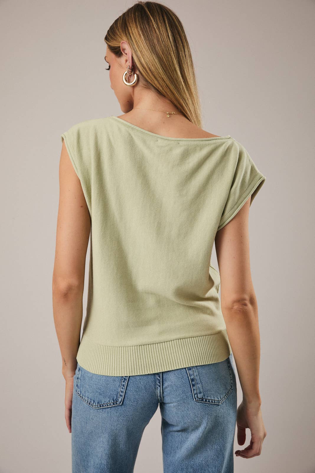 Sunday Edition Boat Neck Knit Top
