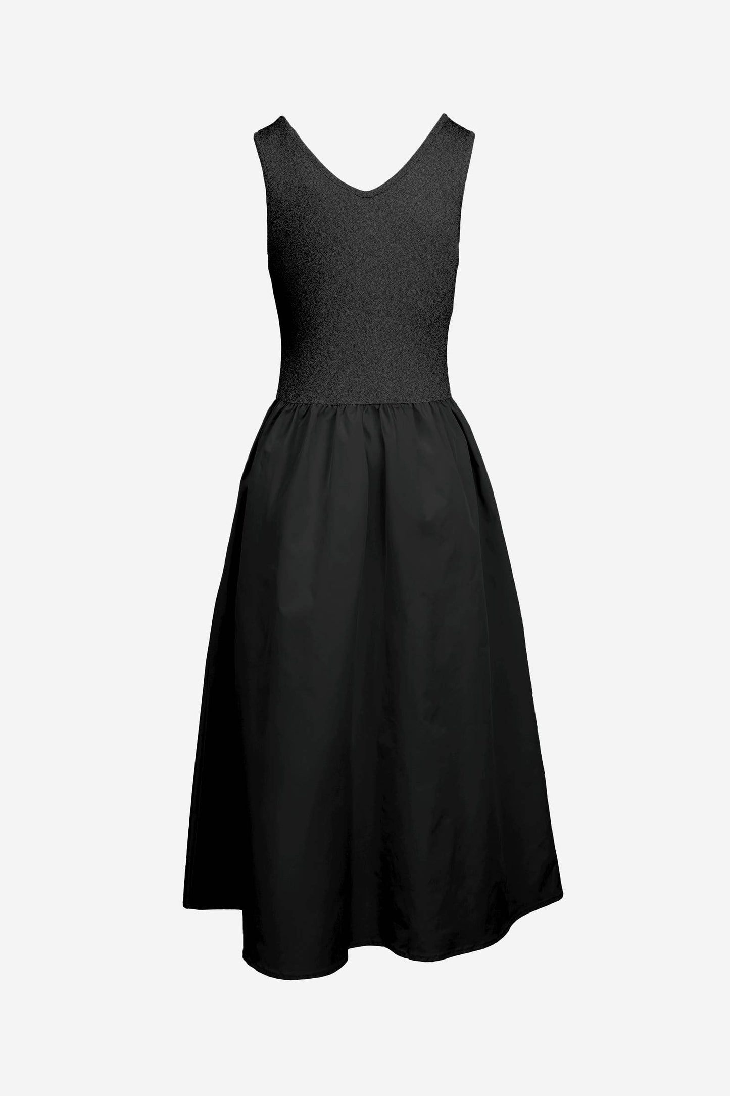 Sleeveless Neck Midi Dress