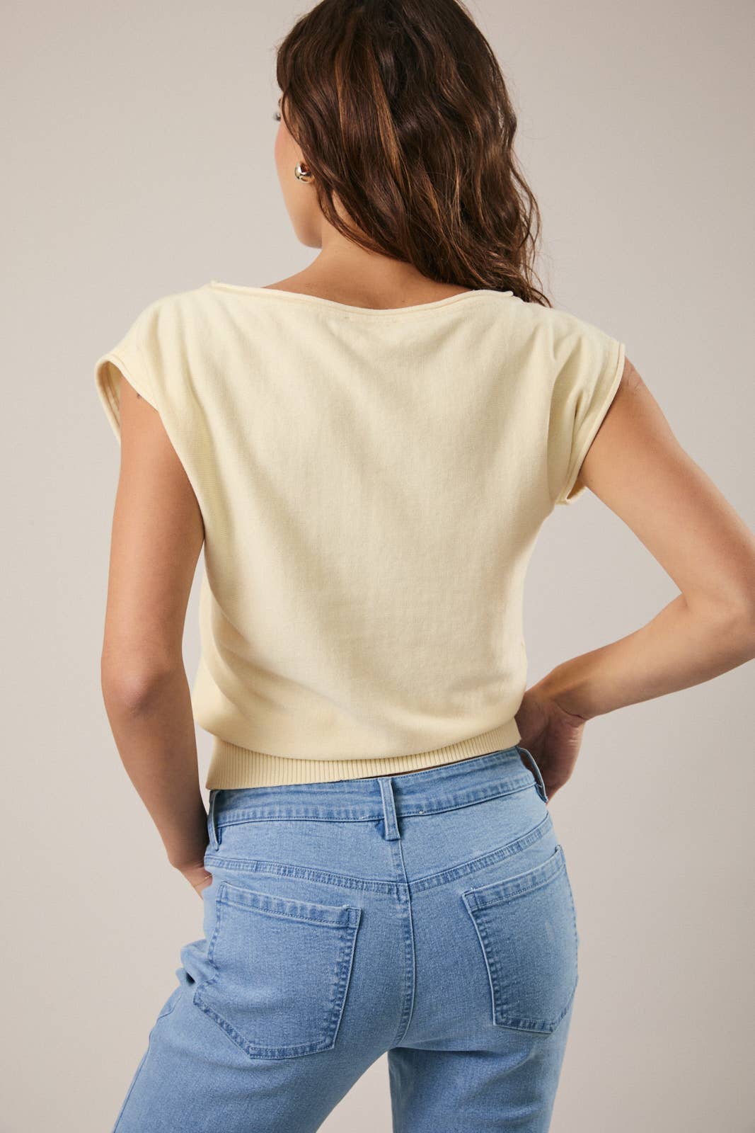 Sunday Edition Boat Neck Knit Top