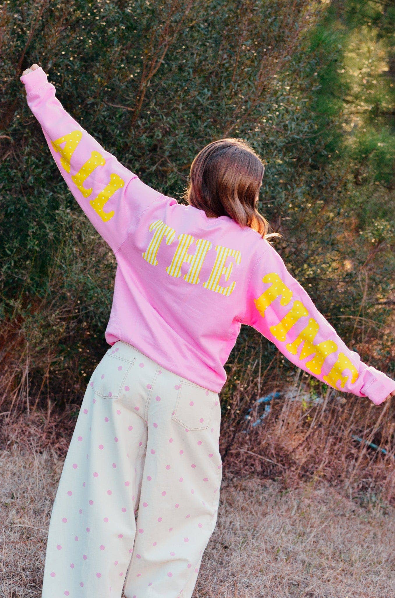 Southern Bliss Co. God Is Good Pink Sweatshirt
