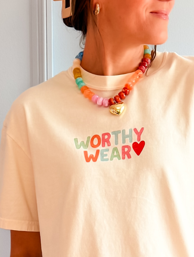 Worthy Wear God Sees Front + Back Tee