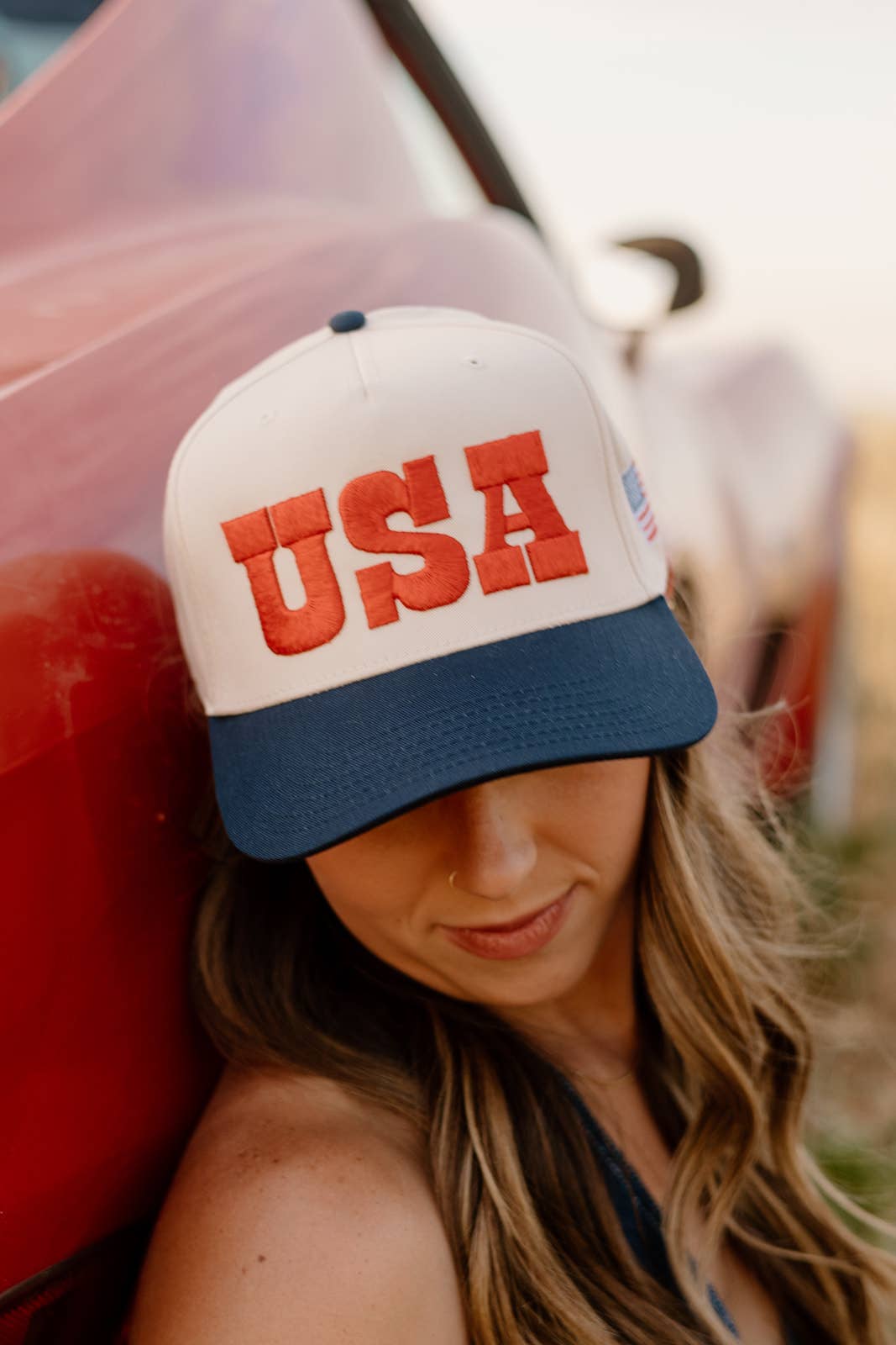 Worthy Hat USA Red